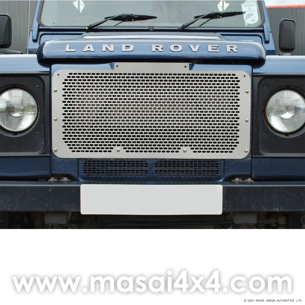 Front Upper Grille for Defender (Non-Aircon) - Stainless Steel, Colour: Stainless Steel (Unpainted)