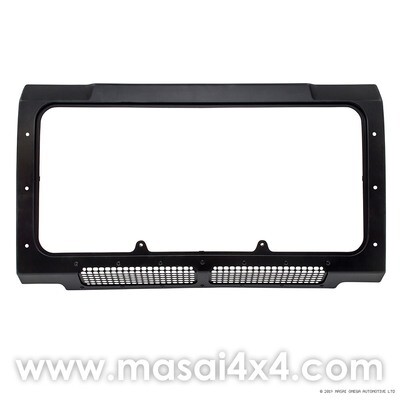 Front Panel for Grille - Defender (Air Con Models) - Black with lower mesh