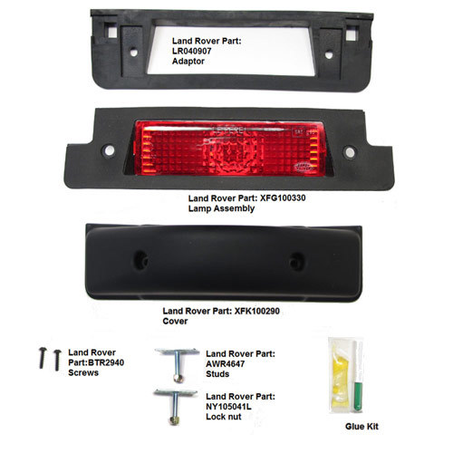 Rear High Level Brake Light (Not LED) - Complete Kit - Land Rover Defender 90/110