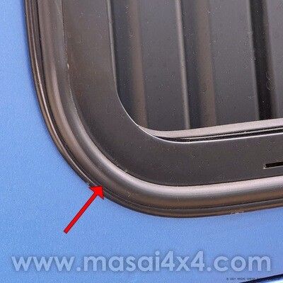 Rubber Seals - for Rivet Channels on Side Windows (Fits Masai & Genuine Land Rover) - PAIR