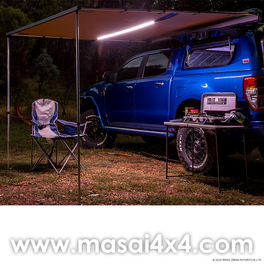 ARB Awning with LED light - 2000mm (W) x 2500 (L) for Defender 90