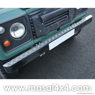 Bumper Top Plate Chequered Aluminium For Defenders and Series