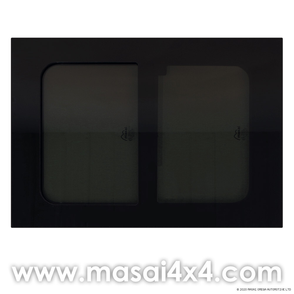 720mm x 513mm Horsebox Window - Sliding Opening (70% Dark Tint)