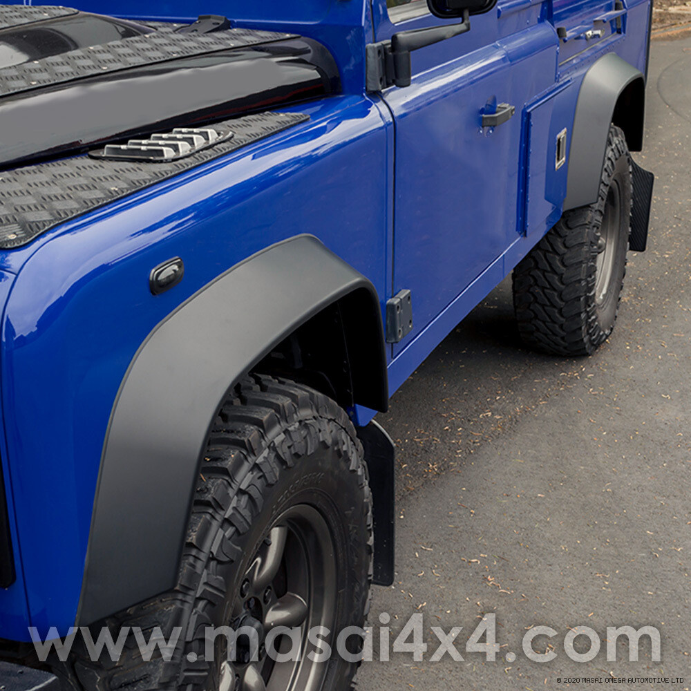 Wheel Arch Eyebrow / Spat - 30mm Wide Kit for Defender 90/110, Kit Choice: Front Kit (2 Wheels)