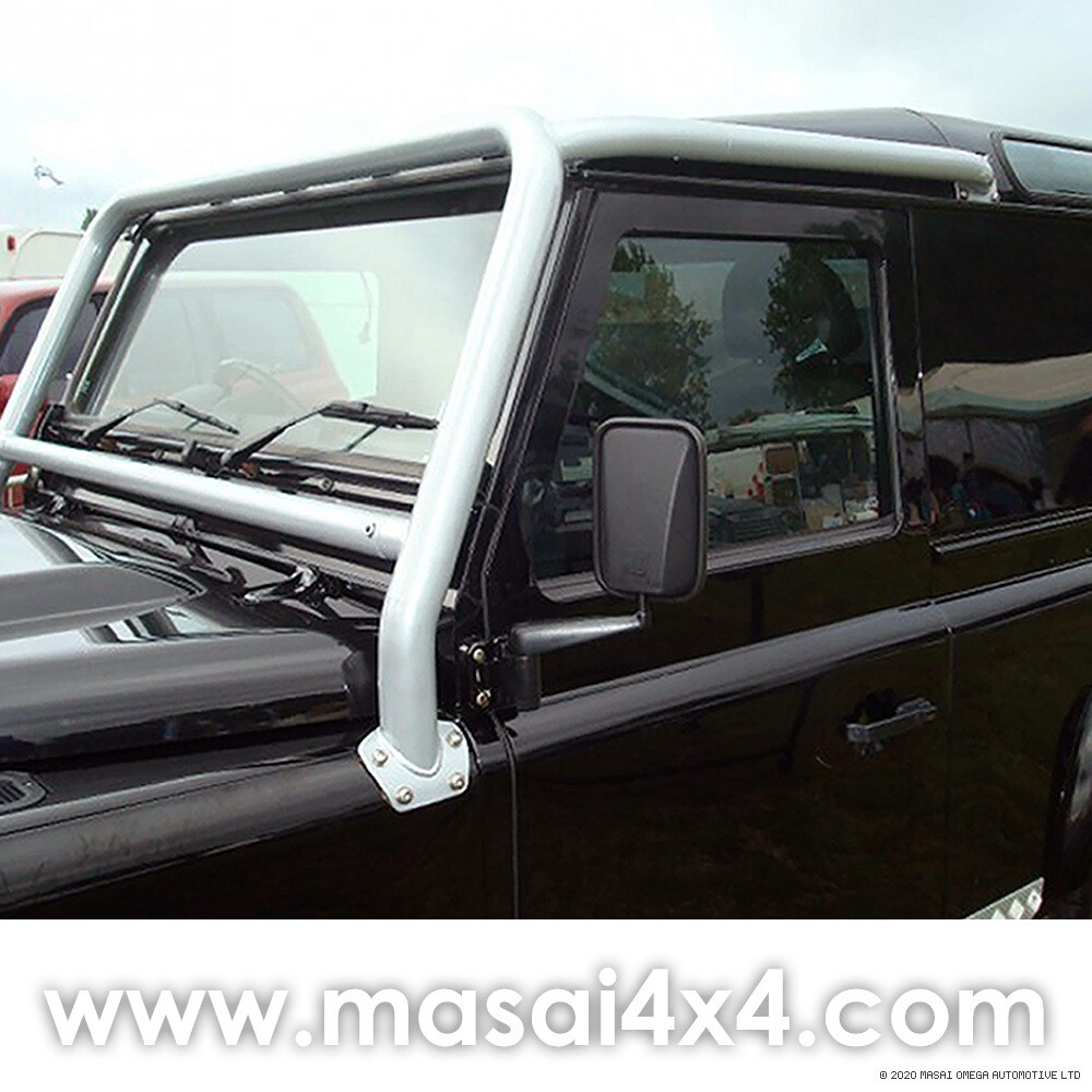 Front Roll Cage for all Defenders (made by Safety Devices), Choose Colour: Silver