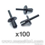 Wheel Arch Fixing Rivets for Defender - 6mm Plastic - (Pack of 100)