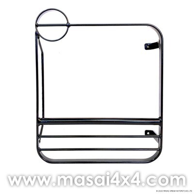 Land Rover Defender 90 110 Black Metal Hinged Front Lamp Guard Kit - Pair STC53161