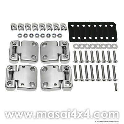 Front & 2nd Row Door Hinges Kit (Stainless Steel)