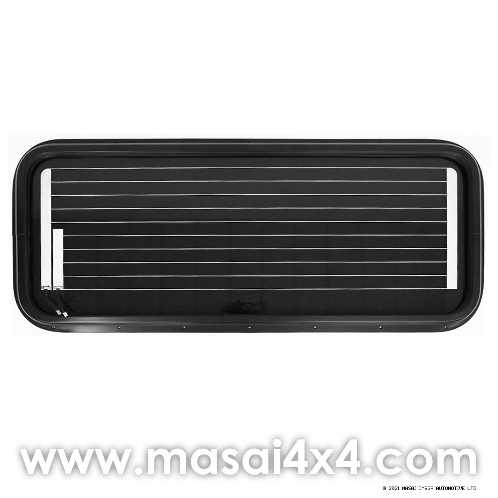 Fixed Heated Rear Window for Defender Crew Cab (4mm Glass)
