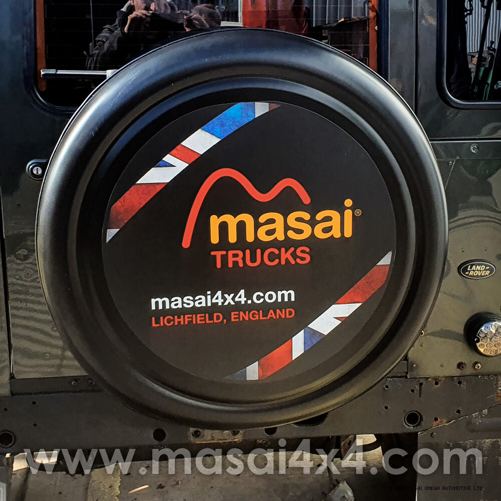 Spare Wheel Cover - Masai Design 2021 - Hard Shell Version - Fits 16", 18" and New Defender Wheels