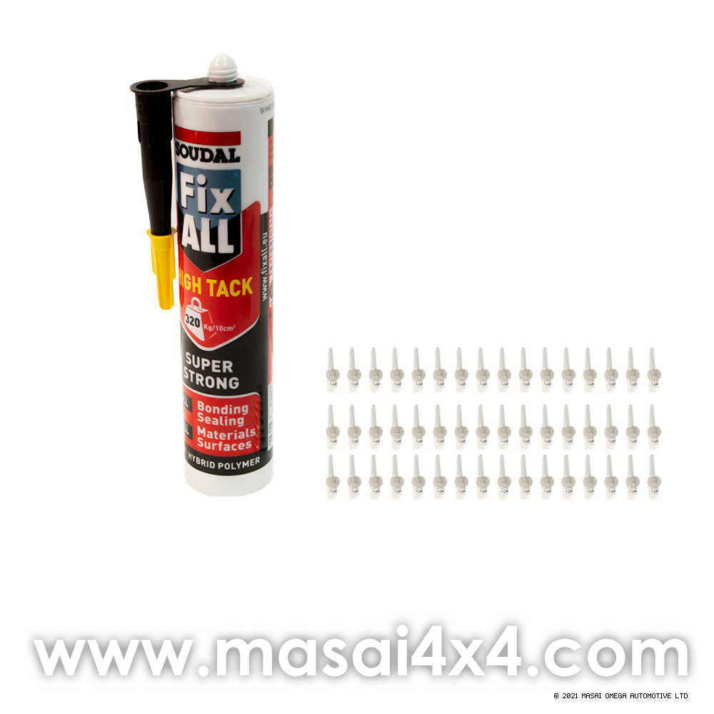 Silicone and Rivet kit for Side Windows