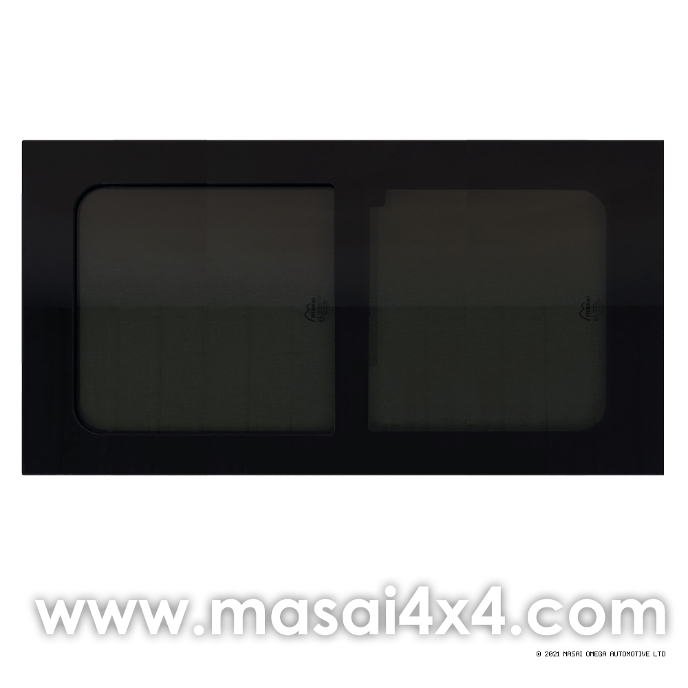 1320mm x 513mm Horsebox Sliding Window - 70% Dark Tint