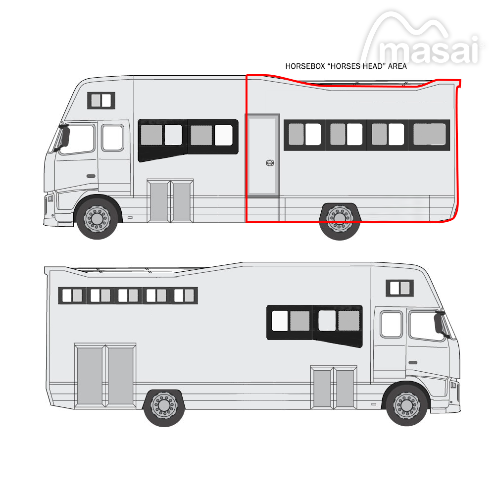 Horses Head Area Horsebox Windows