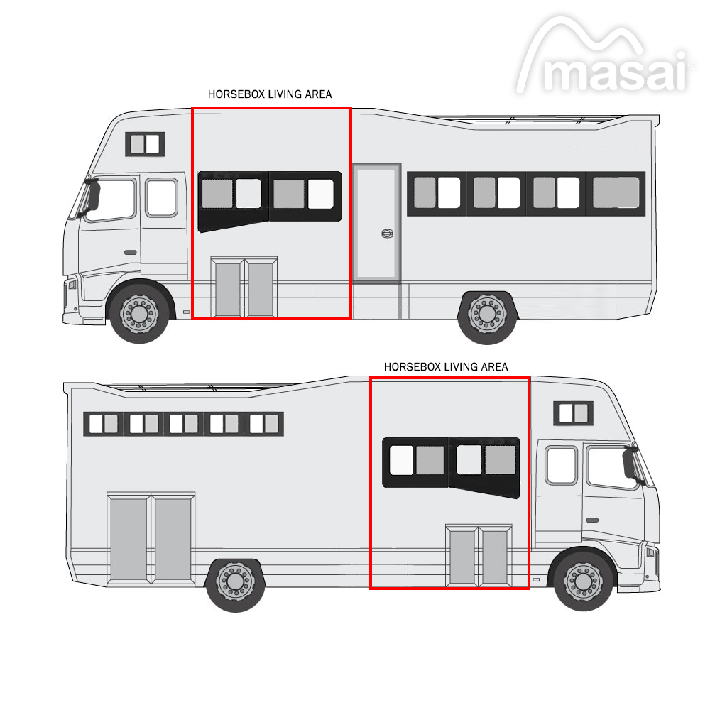 Living Area Horsebox Windows