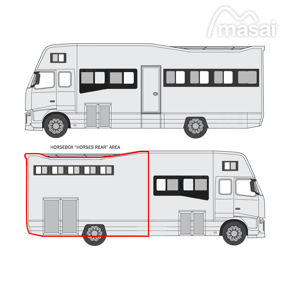 Horses Rear Area Horsebox Windows