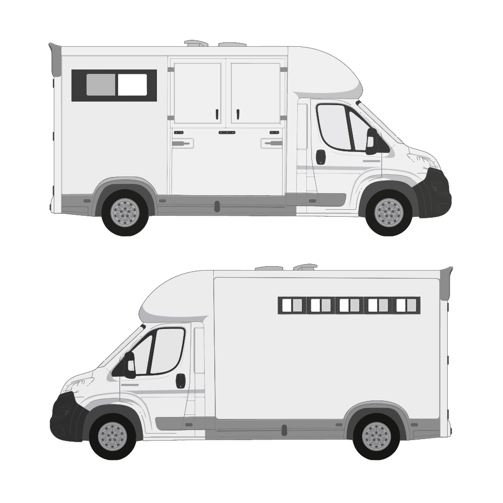 Small Horsebox Windows