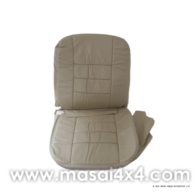 Classic Mini Replacement Seat Covers, Cream with White Stitch, Front and Rear