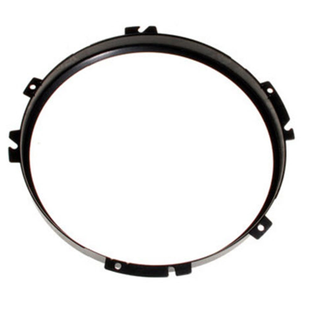 Pair of Black Outer Retaining Rings (Bezels) for 7" Defender Headlights - Genuine Land Rover