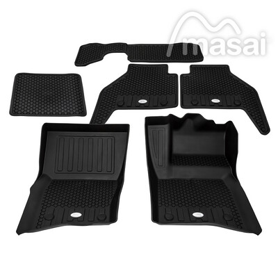 Front & Rear Deep Sided Mat Set for RHD Defender 2020 110 5+2 Seats