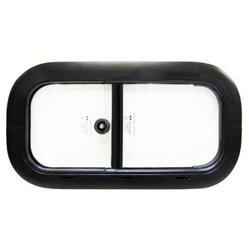 Side Windows - 19 x 10 inches, black finish, Which side of the vehicle?: Offside
