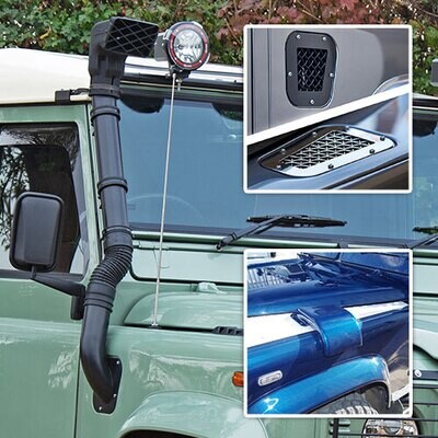 Land Rover Snorkels, Air Intake Covers & Snow Covers