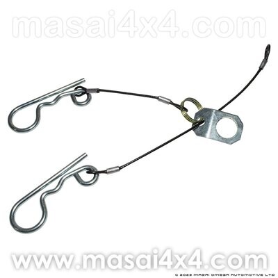 Replacement Towing Chain, Tag and Clip for Towing Ball