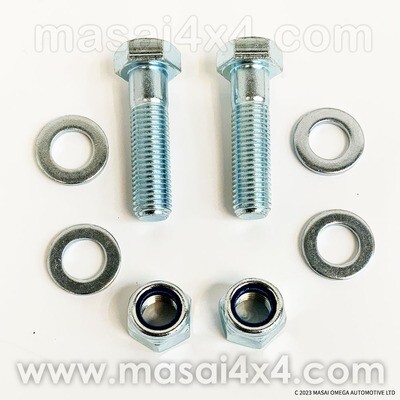 Bolts Kit for Tow Ball - Pair of High Tensile Bolts plus Nuts and Washers ideal for our UK NAS Rear Step