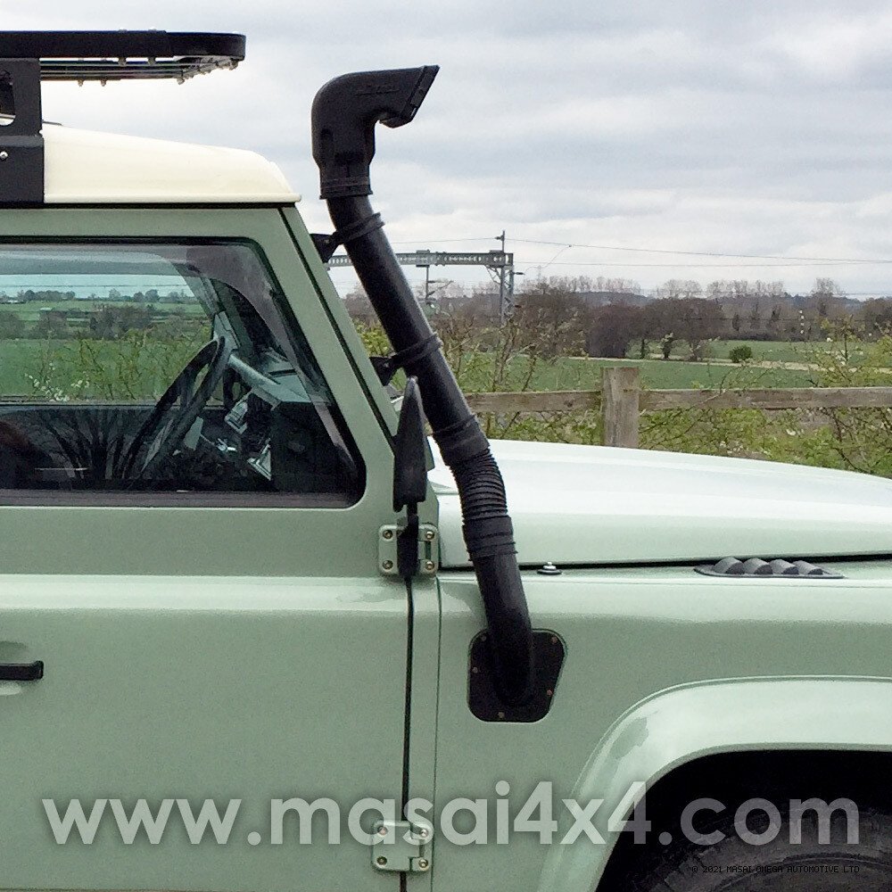 Safari Snorkel Kit / Raised Air Intake for Defender 90 & 110 (without or with a roll cage), Vehicle Type: 300TDi/TD5/TDCi Puma