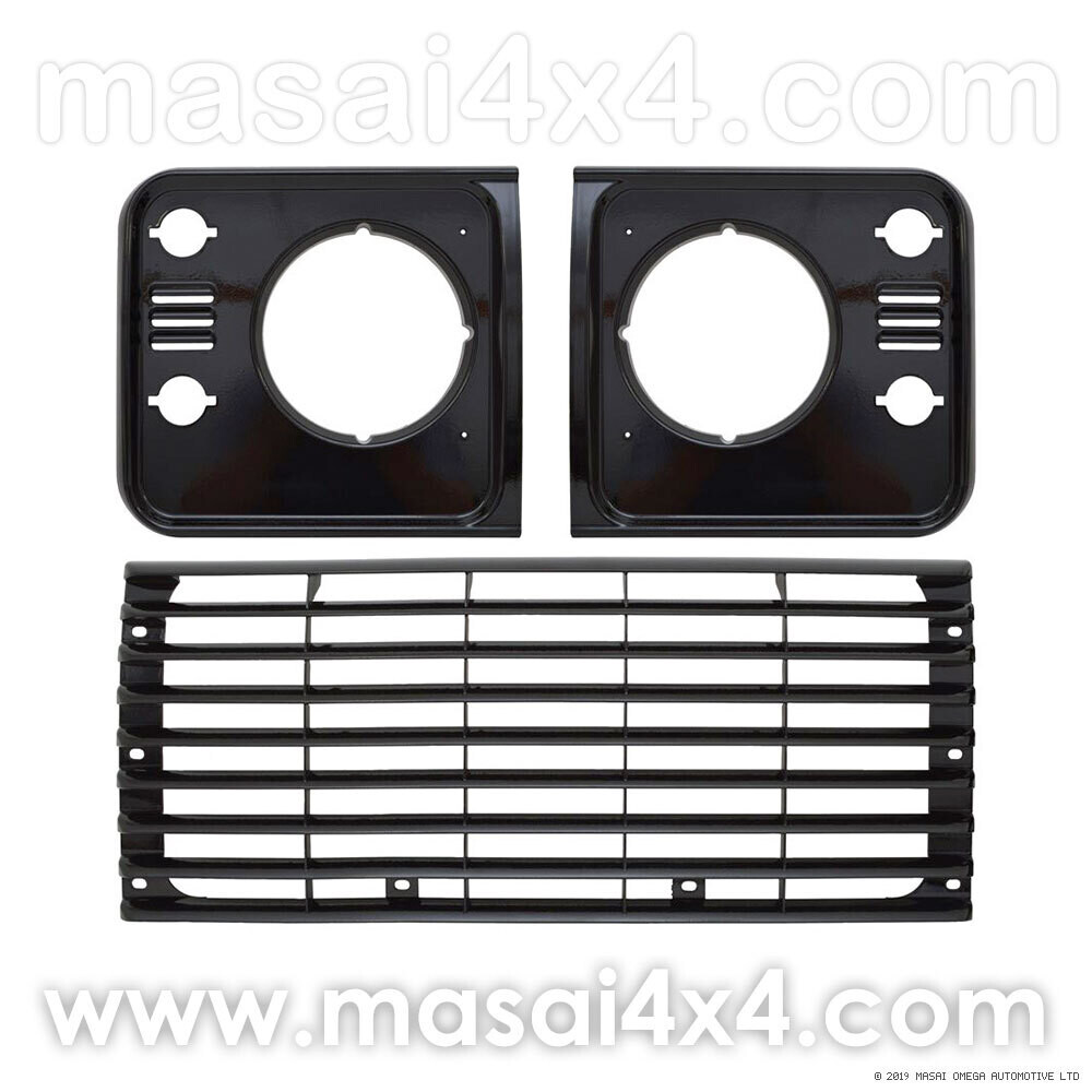 Front Grille and Headlight Surround Kit (Black / Silver / Grey), Colour: Brunel Grey