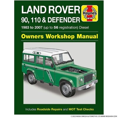 Land Rover Defender 90 and 110 Haynes Owners Workshop Manual