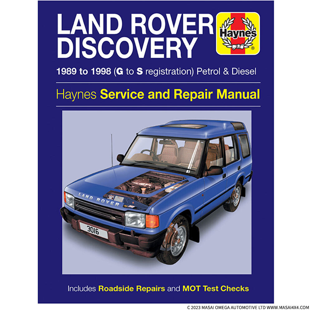 Land Rover Discovery 1 (G to S reg, 1989 to 1998) - Haynes Service and Repair Manual