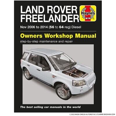 Land Rover Freelander 2 Diesel (2006 to Oct 2014) - Haynes Owners Workshop Manual