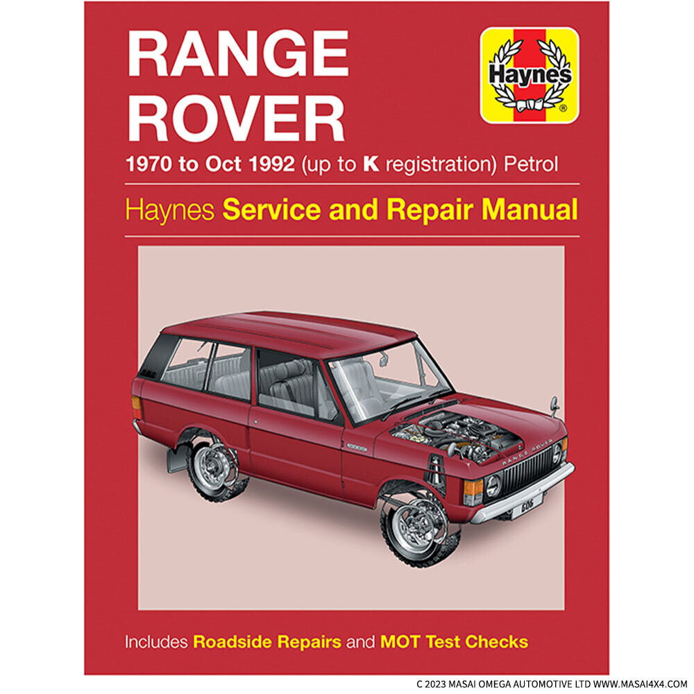 Range Rover Classic (1970 to 1992) - Haynes Service and Repair Manual