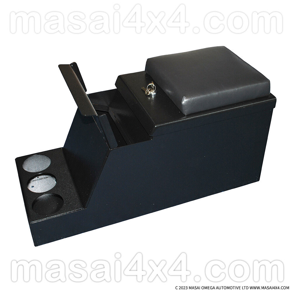 Steel Security Box with keys and cup holders for Defenders (to 2007) and Series 3