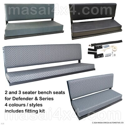 thumbnail image 2 of Britpart Rear 32-inch Bench Seat For Land Rover Defender Series – County Grey (320737CG) 2 of 6