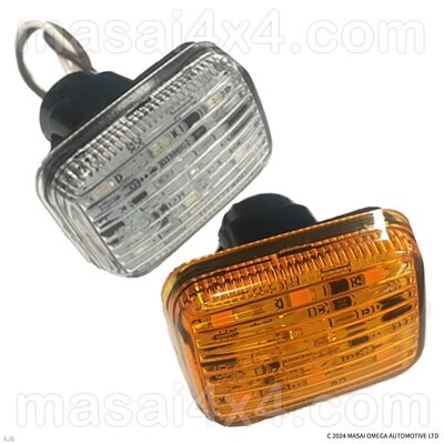 Mini Style LED Side Repeater Lamps for Pre TD5 Land Rover Defenders - Pair