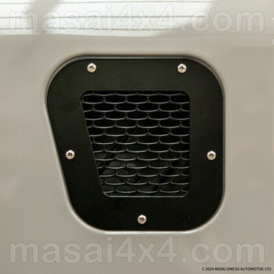 Masai Small Mesh Side Grille - Honeycomb Mesh Stainless Steel for Defender 200TDi