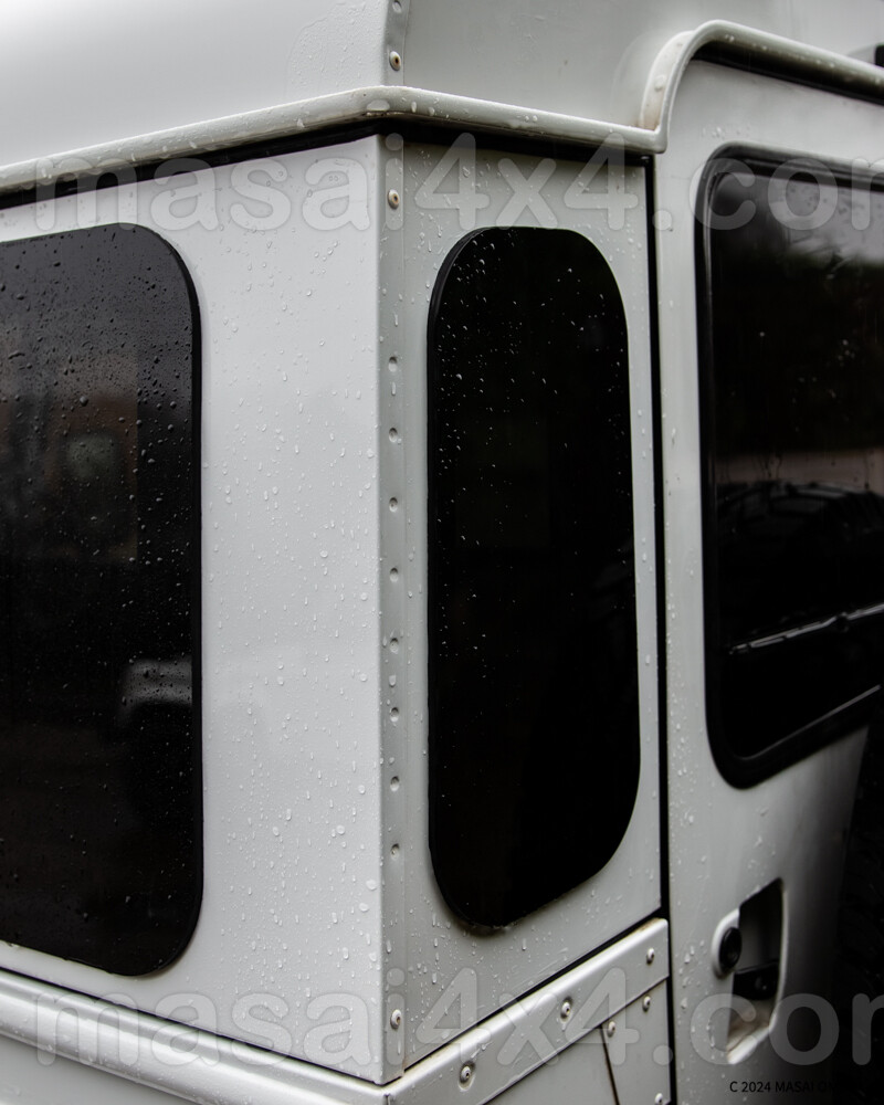 Masai Zeppelin Tinted Rear Quarter Glass Windows for Land Rover Defender (PAIR)