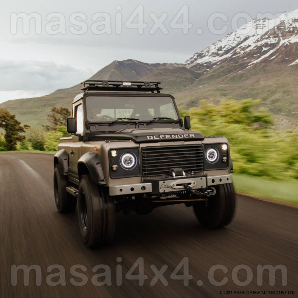 Masai "Warrior" - Front Winch Bumper for Land Rover Defender (Satin Black)