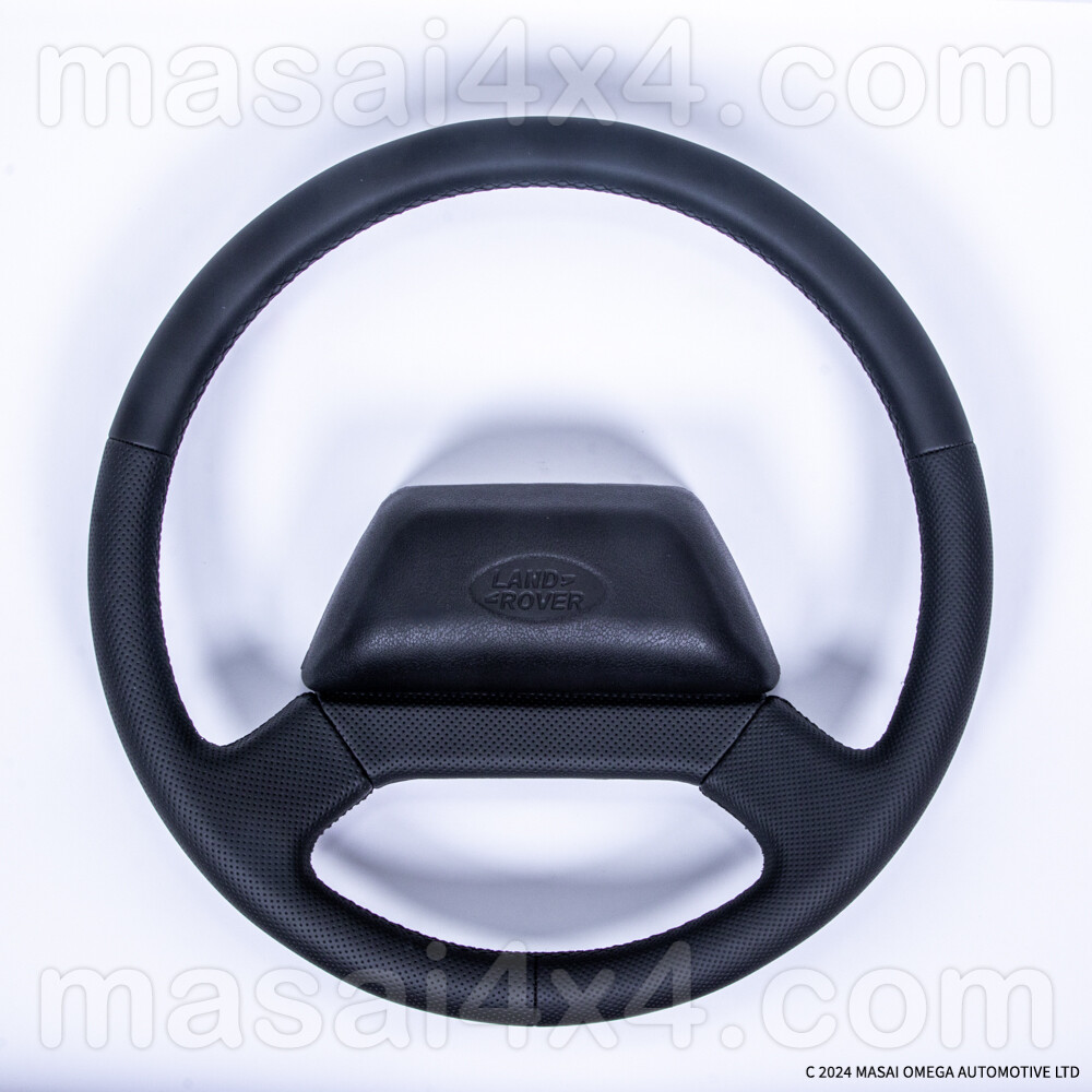 OEM 17" Defender Steering Wheel Replacement Finished by Masai for 48 Spline Defenders