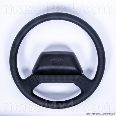 OEM 17" Defender Steering Wheel Replacement Finished by Masai for 48 Spline Defenders