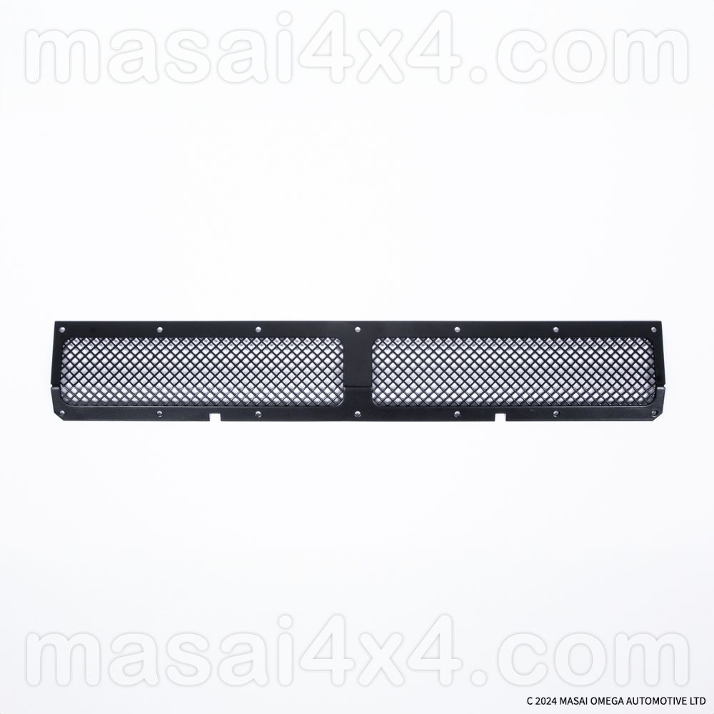Masai Lower Front Grille - 5mm Small Mesh Stainless Steel - Black Painted