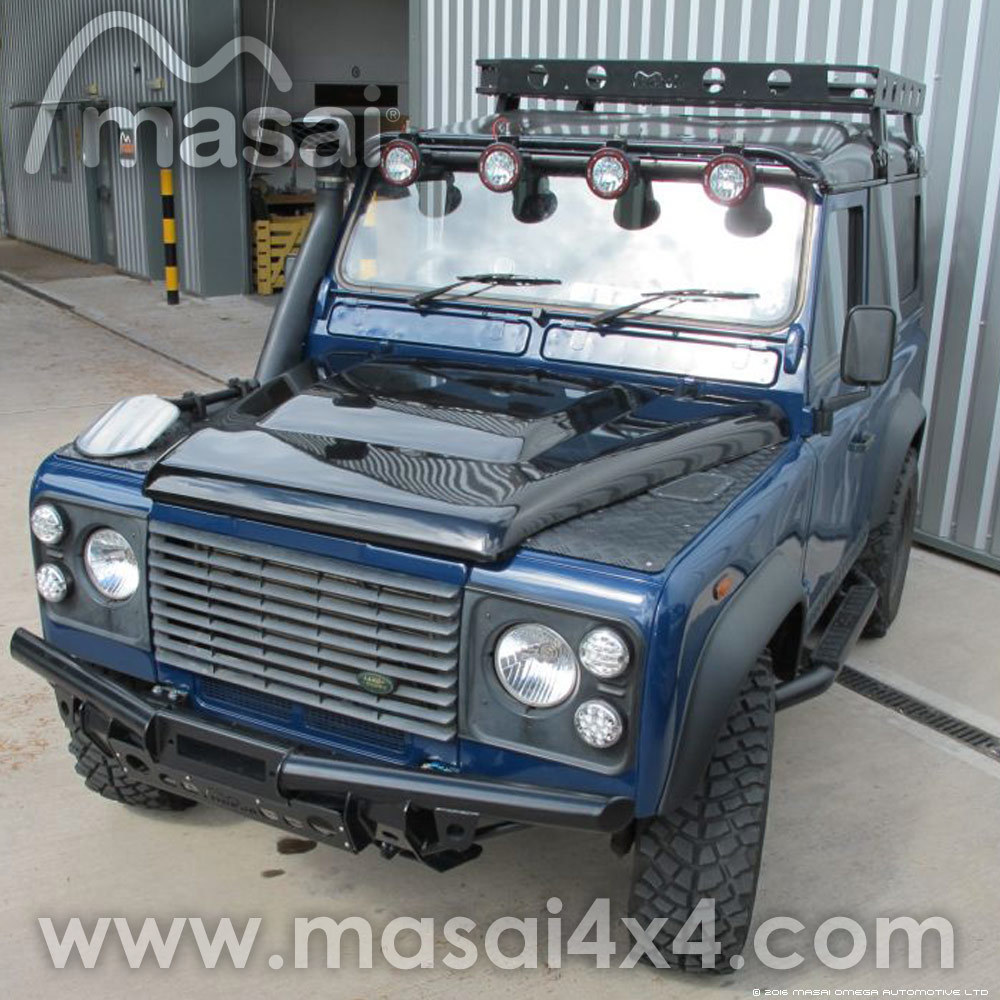 Puma Style Bonnet for Land Rover Defender - Reinforced (Double Skin) GRP Fibreglass