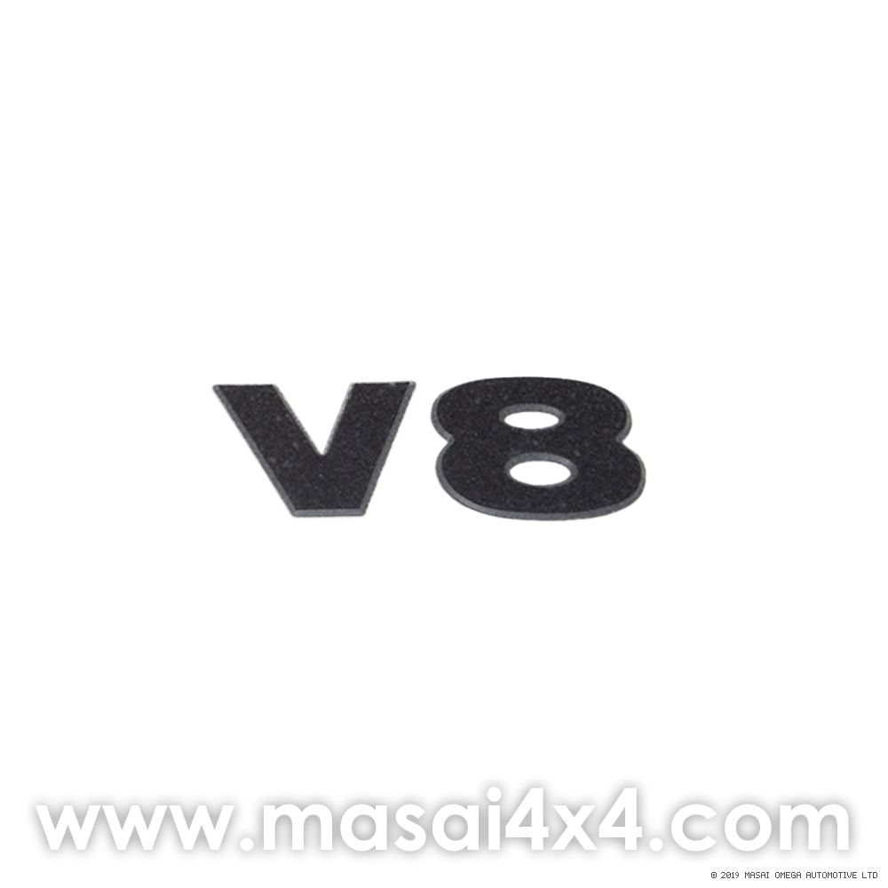 V8 Decal for Land Rover Defender, Which Colour?: Black Slimline