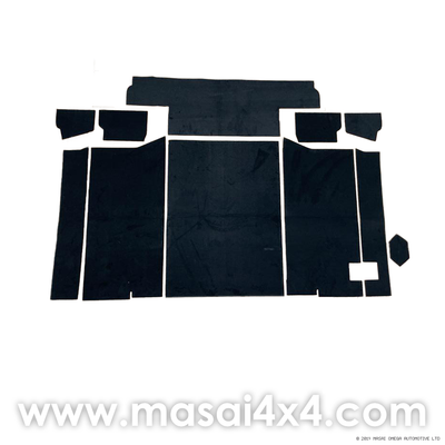 Premium Carpet Rear Sets for Land Rover Defender 90, Vehicle Model: Rear / Load area - Defender 90 (All models with square wheel arches incl. Puma but without forward facing seats)