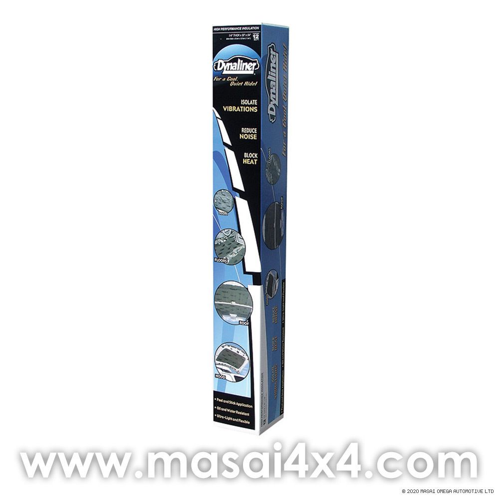 DYNAMAT Dynaliner Heat and Sound Insulation (1 sheet per box) - 0.25" and 0.5" (32" x 54"), Choose Thickness: 0.25 inch