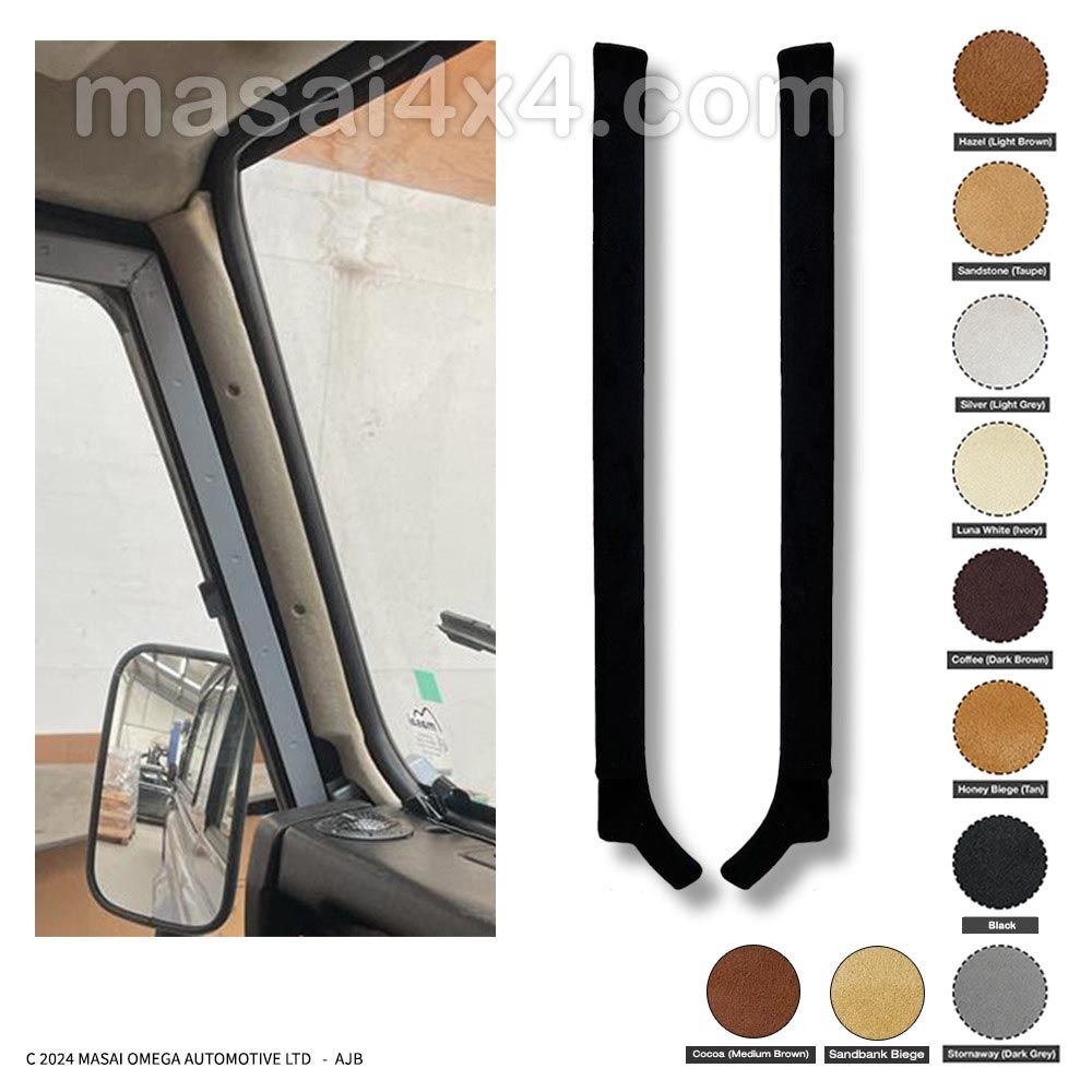 Windscreen Finisher / A-Post Trim Covers - Masai Covered (PAIR)
