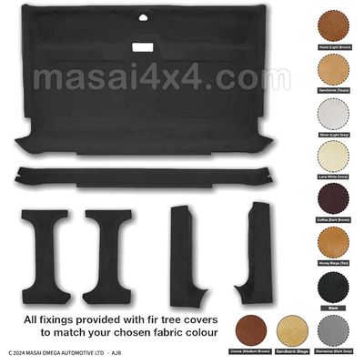 Headlining / Roof Lining Kit for Land Rover Defender 90/110 Single Truck Cab (6pc Kit) Headlining / Roof Lining Kit for Land Rover Defender 90/110 Single Truck Cab (6pc Kit)