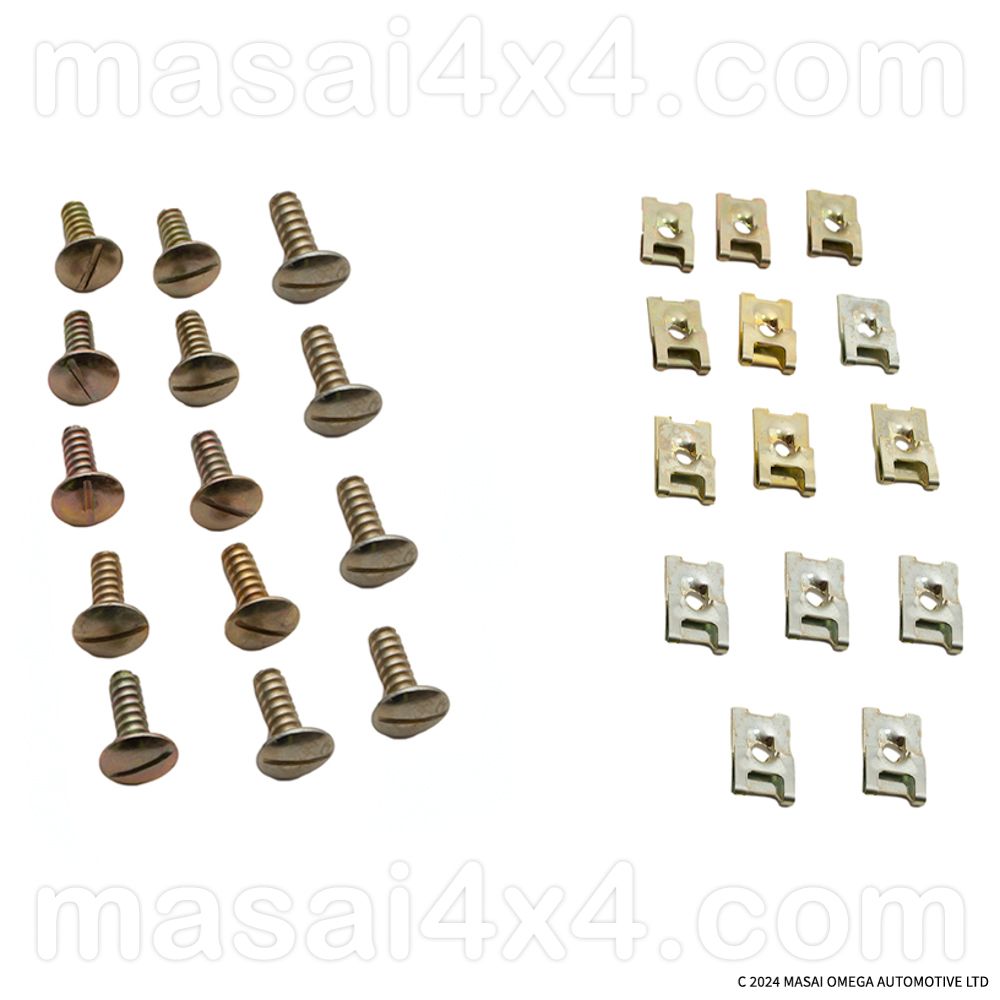 Land Rover Defender Floor Pan Screw & Clip Set