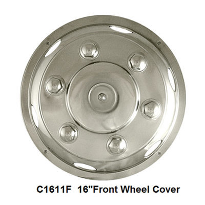 Stainless Steel HGV Wheel Trims / Covers / Liners, 16", set of 4